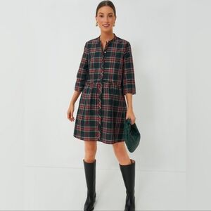 Tuckernuck Plaid Dress in Red and Green